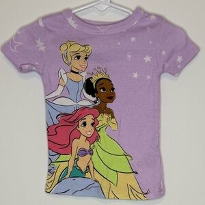 Disney Princess 4 Piece Pajama Set | Ariel, Tiana & Cinderella | 18 months(snug)